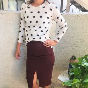 Banana republic sweater and banana republic skirt